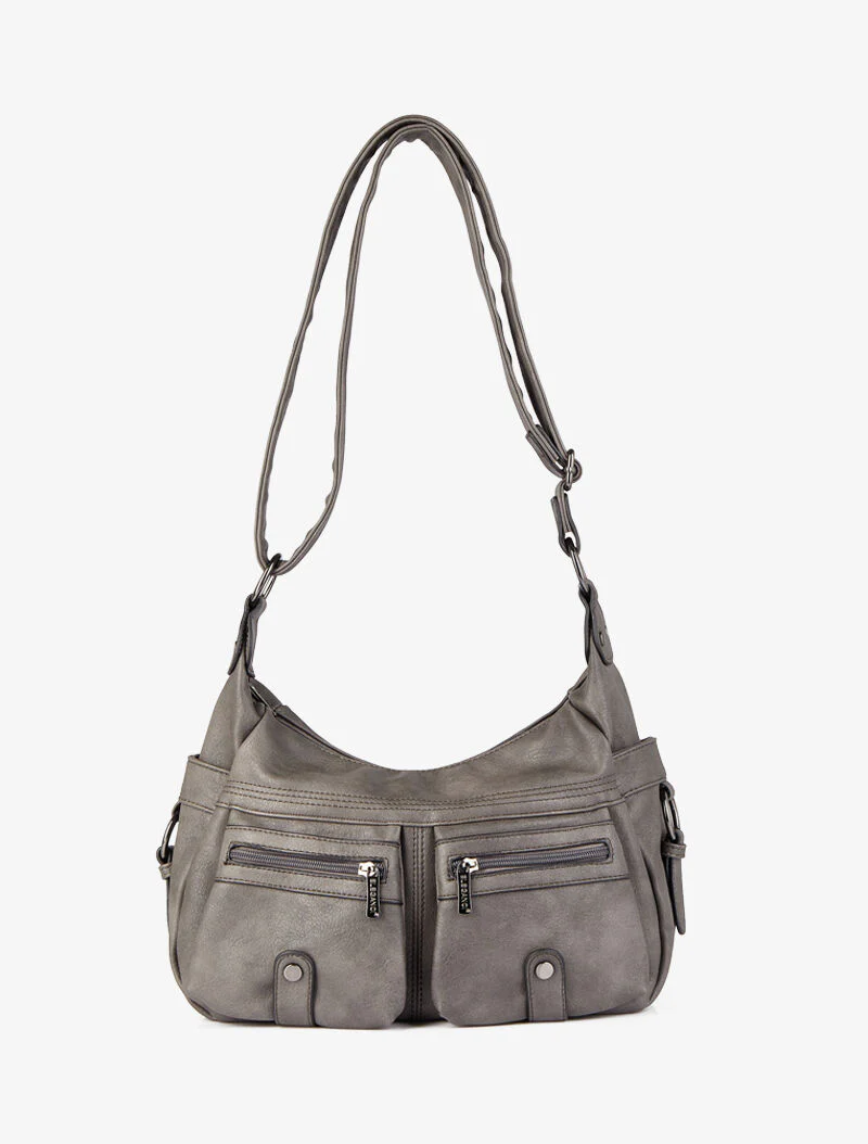 Sac besace Marthe - Gris foncé