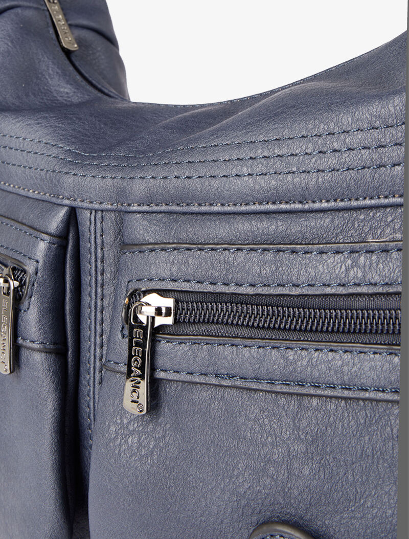 Sac besace Marthe - Bleu marine - Image 4