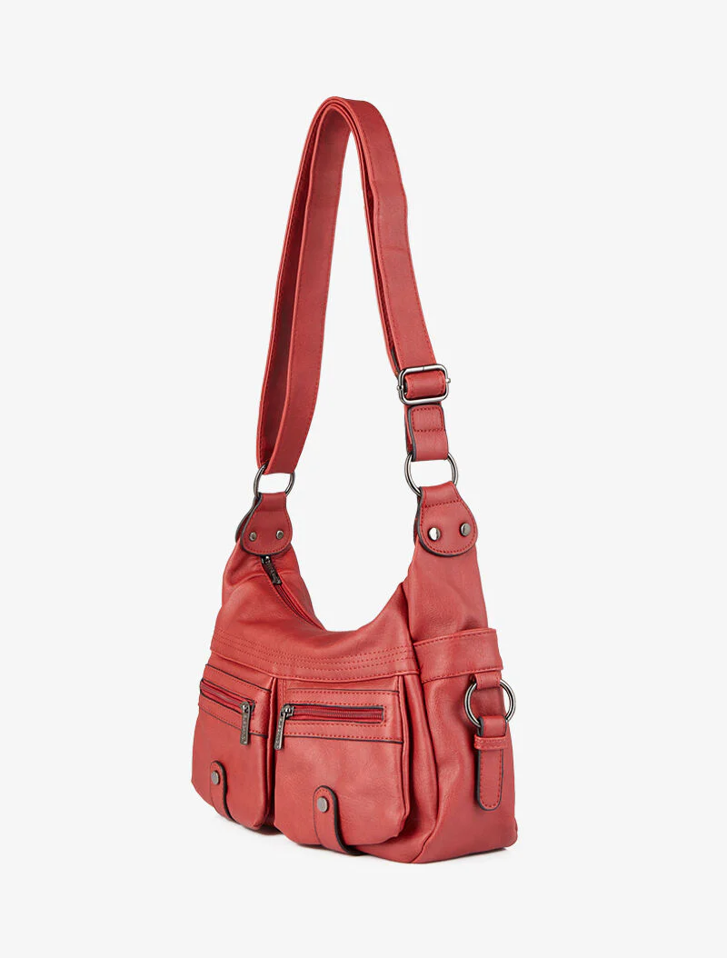 Sac besace Marthe - Rouge - Image 2