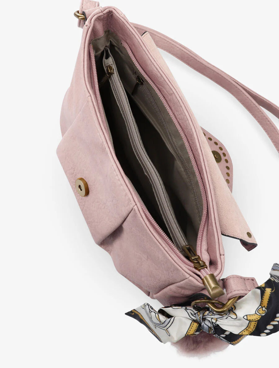 Sac besace Millie - Rose poudré - Image 4