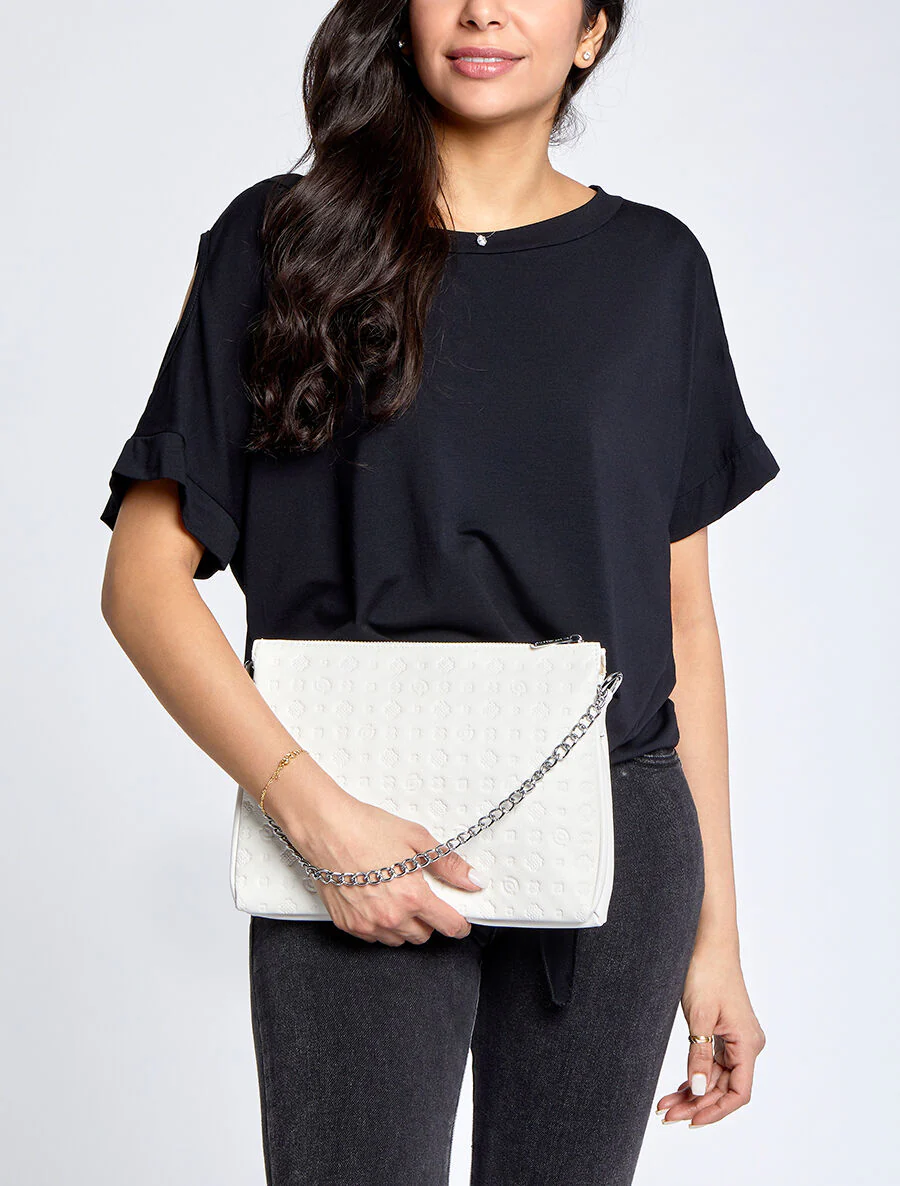 Sac besace Nora - Blanc - Image 4
