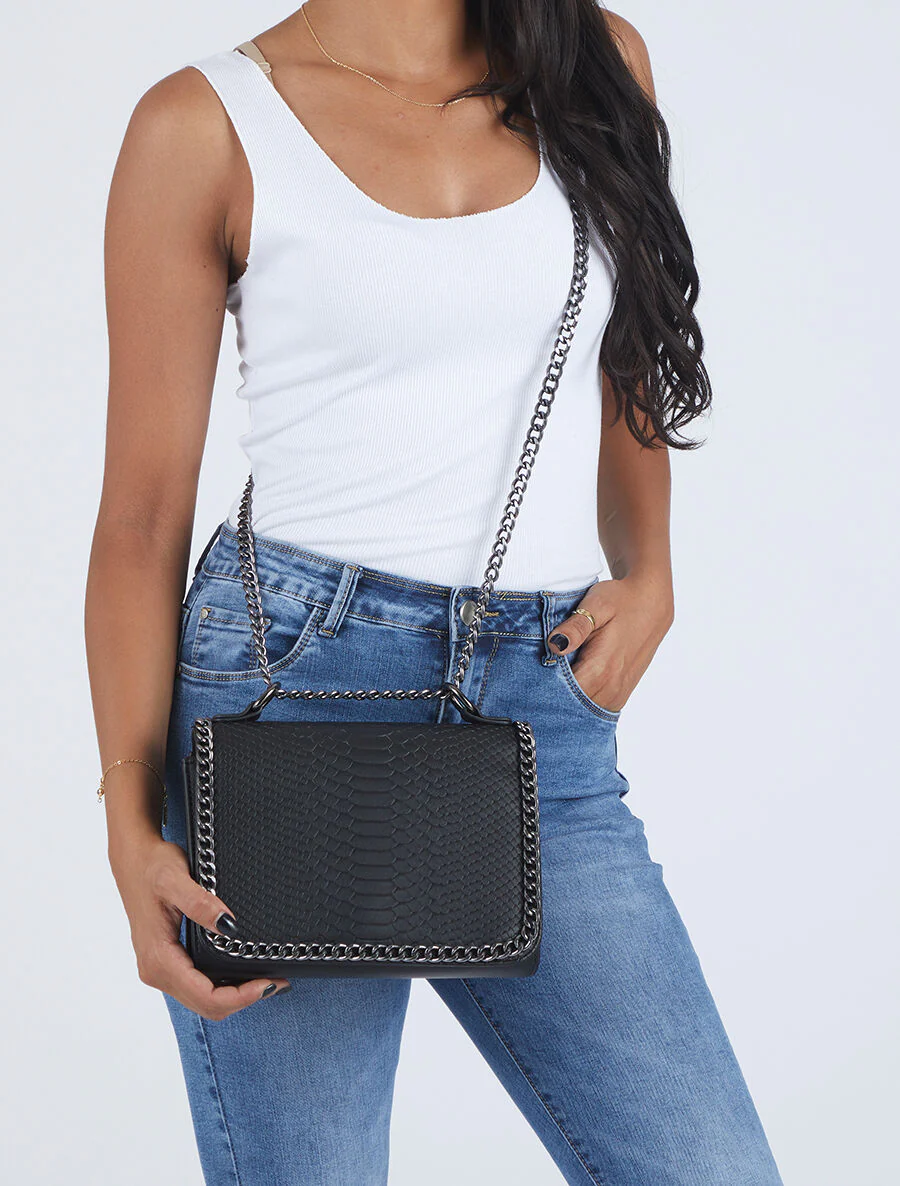 Sac besace Olivia - Noir - Image 5