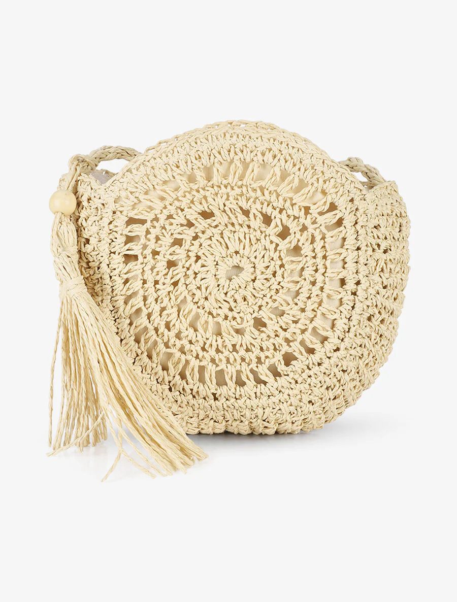Sac besace Rosa - Beige clair