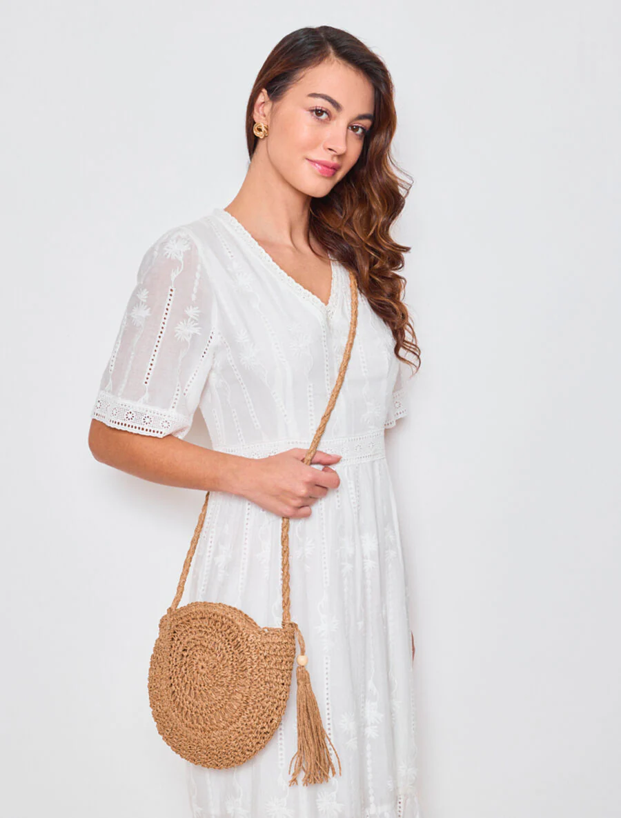 Sac besace Rosa - Beige foncé