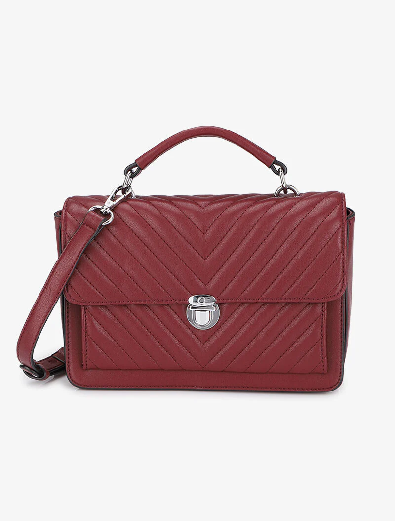 Sac besace Rose - Bordeaux