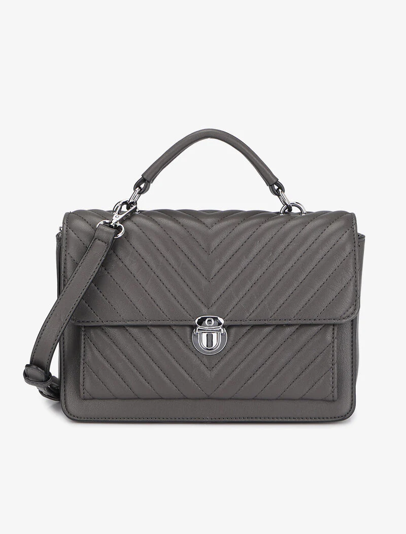 Sac besace Rose - Gris