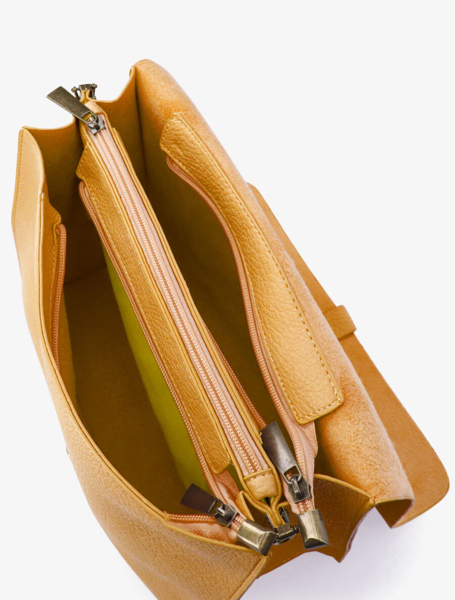 Sac besace Sadia - Jaune moutarde - Image 4