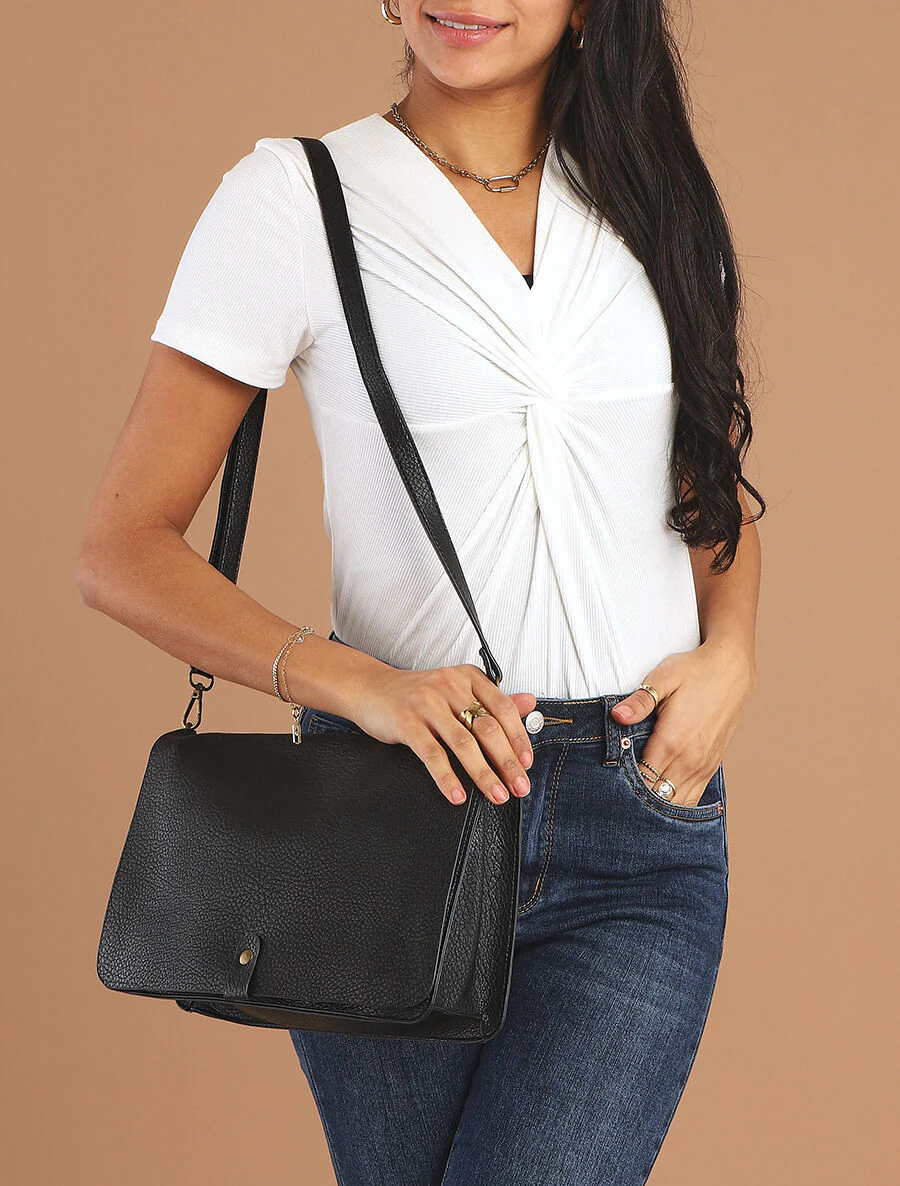 Sac besace Sadia - Noir - Image 5