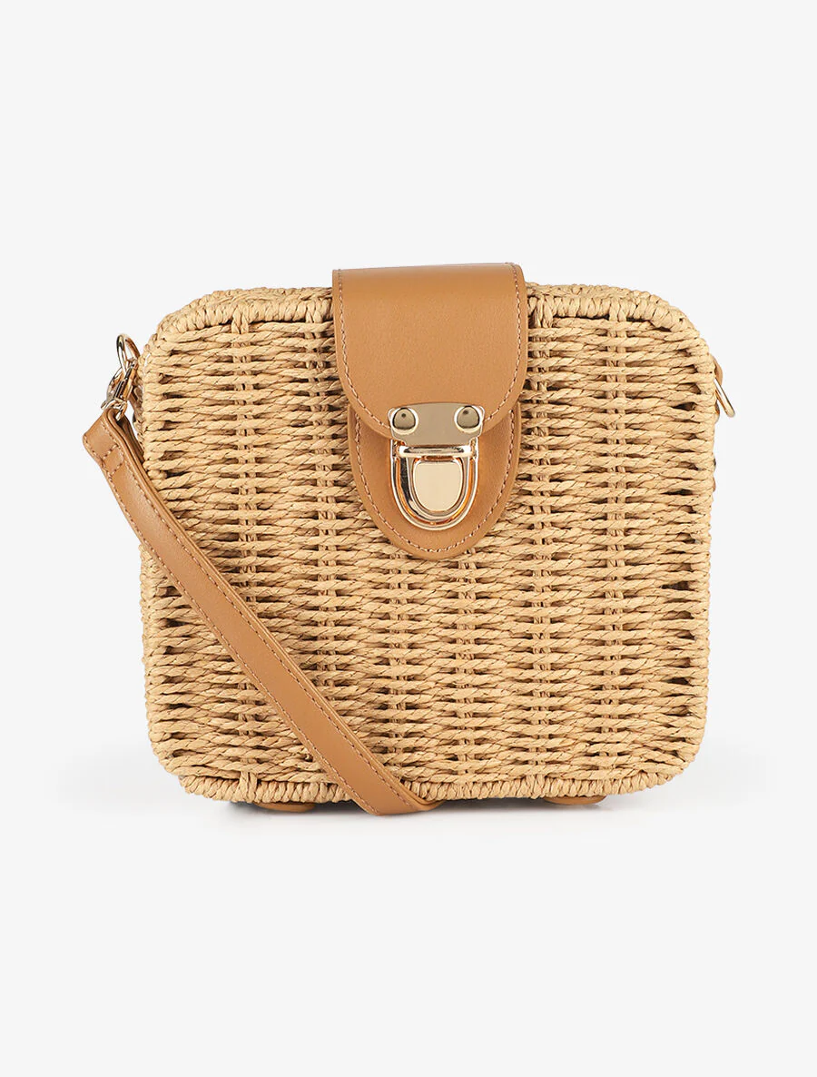 Sac besace Sandrine - Camel