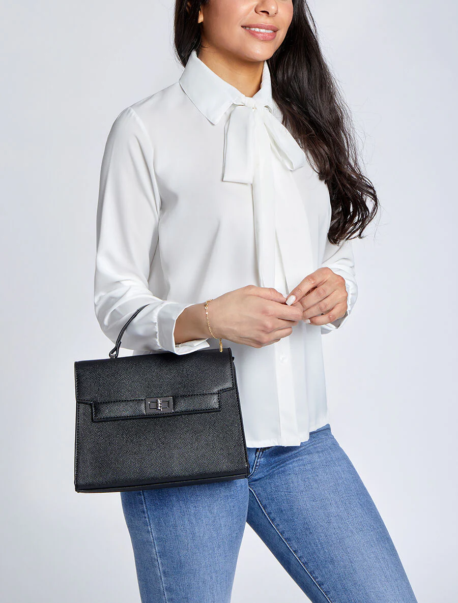 Sac besace Suzanne - Noir - Image 4