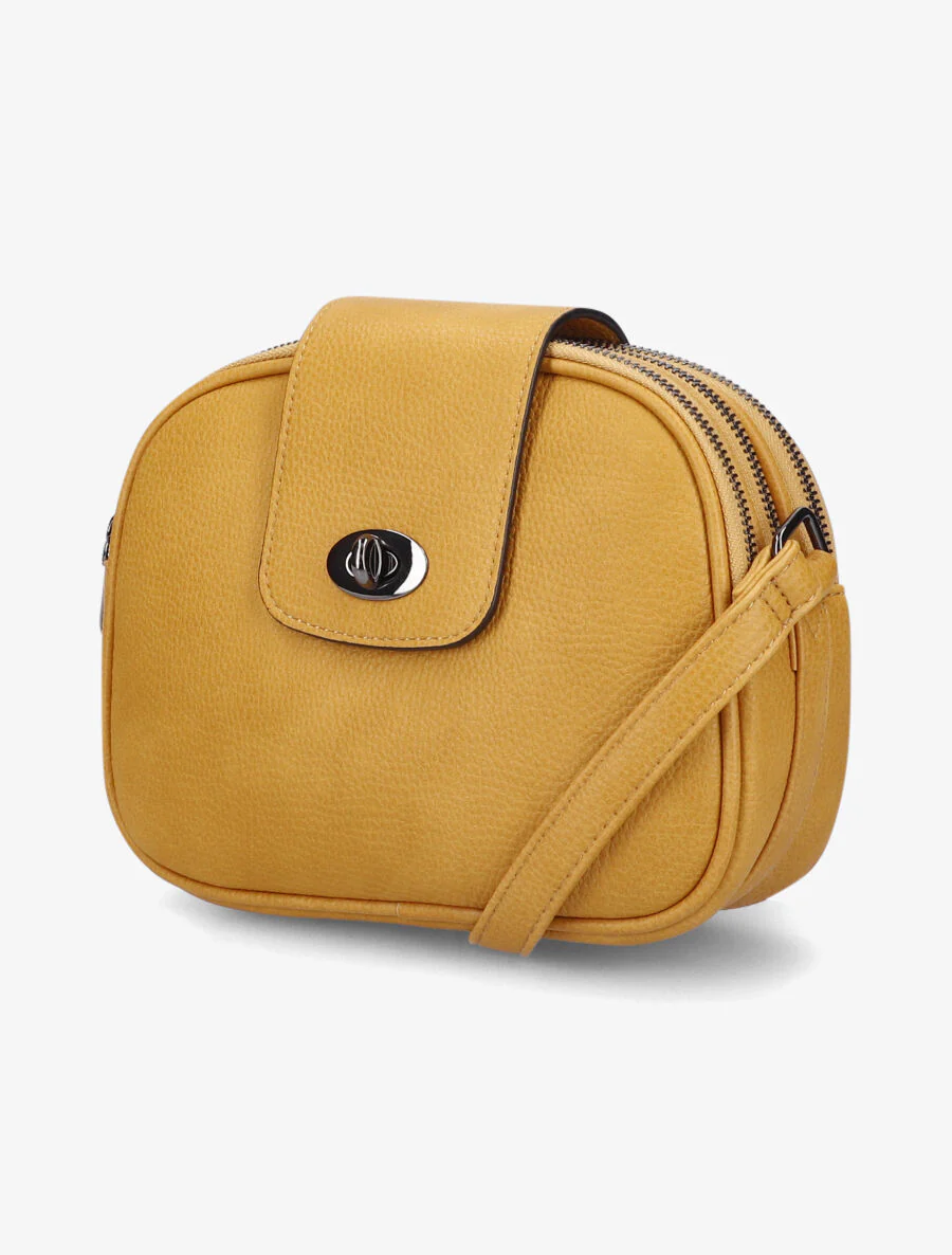 Sac besace Sylvie - Jaune moutarde - Image 2