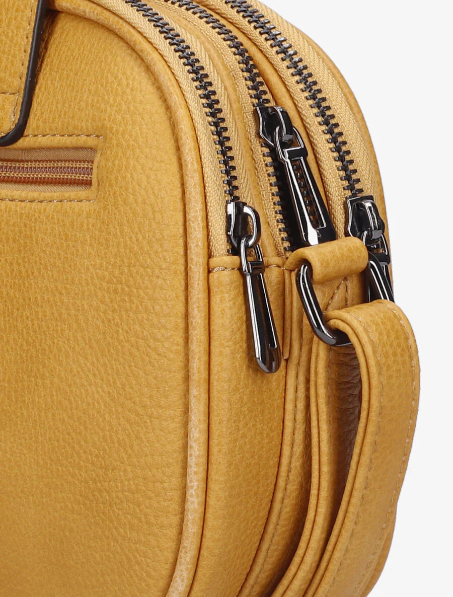 Sac besace Sylvie - Jaune moutarde - Image 4