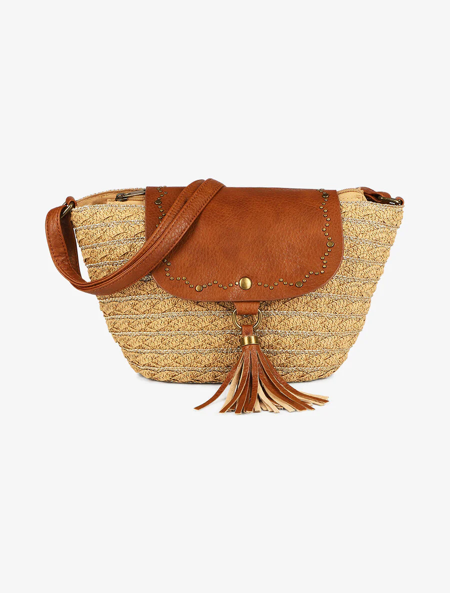 Sac besace Tess - Camel/or