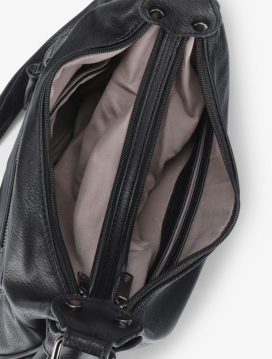 Sac besace Valeria - Noir - Image 4