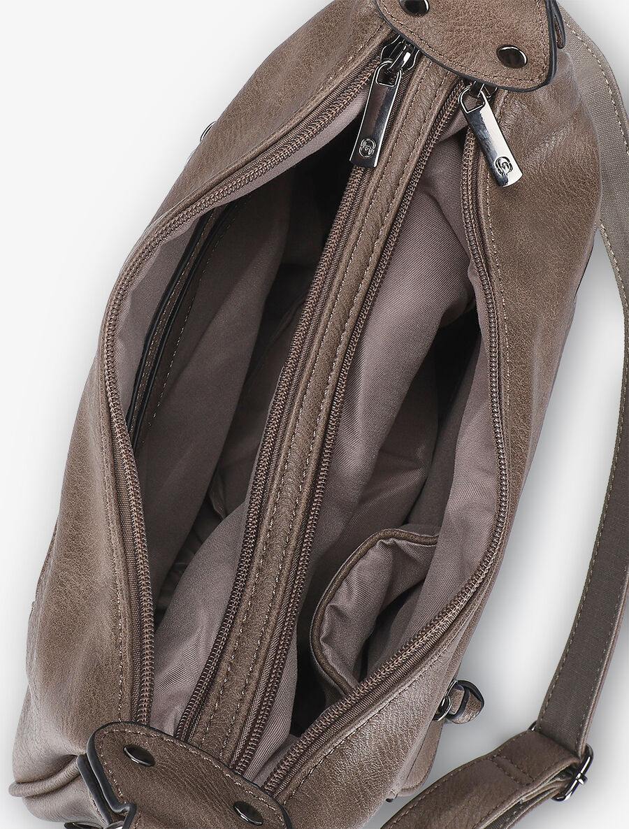 Sac besace Valeria - Taupe - Image 4