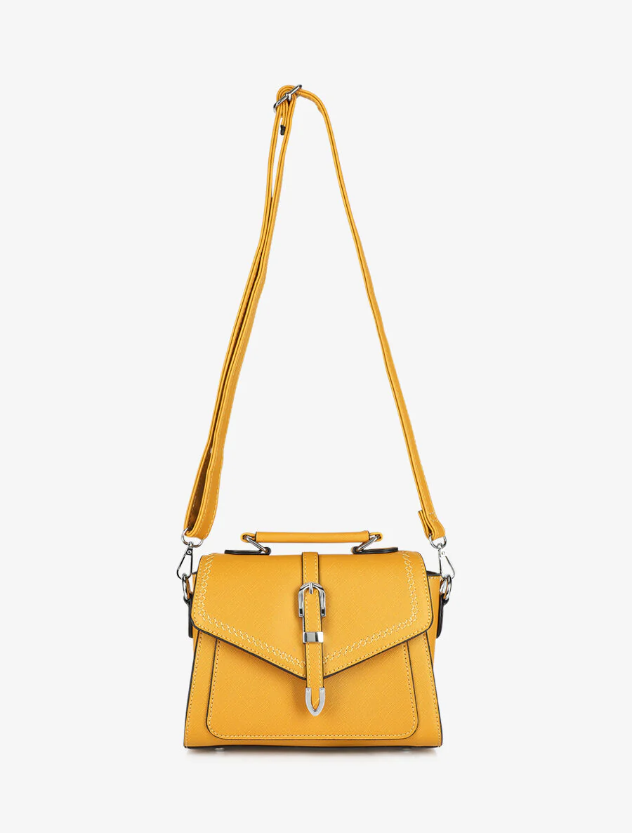 Sac besace Veronica - Jaune moutarde - Image 3