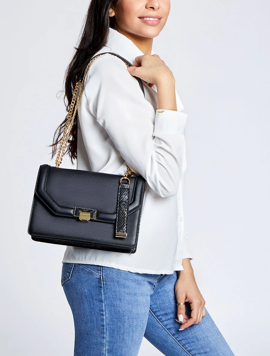 Sac besace Yolanda - Noir - Image 4