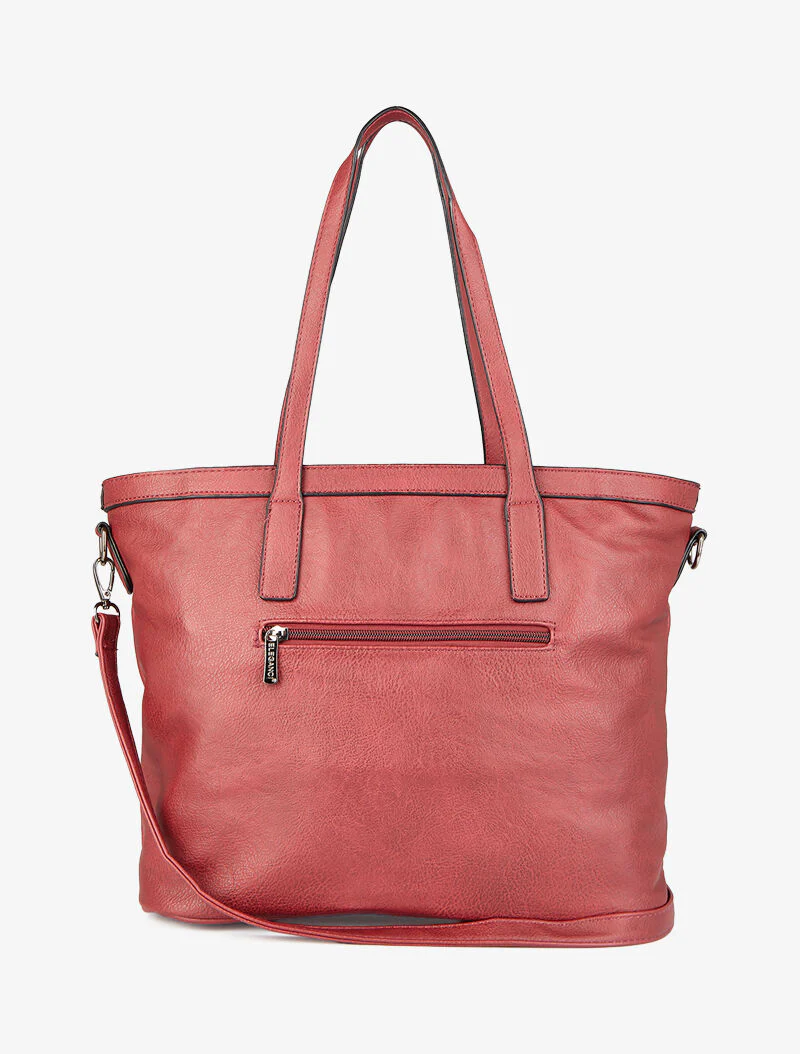 Sac cabas à pochette Melinda - Rouge - Image 3