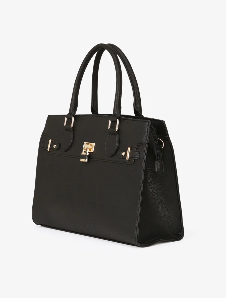 Sac cabas Caroline - Noir - Image 2
