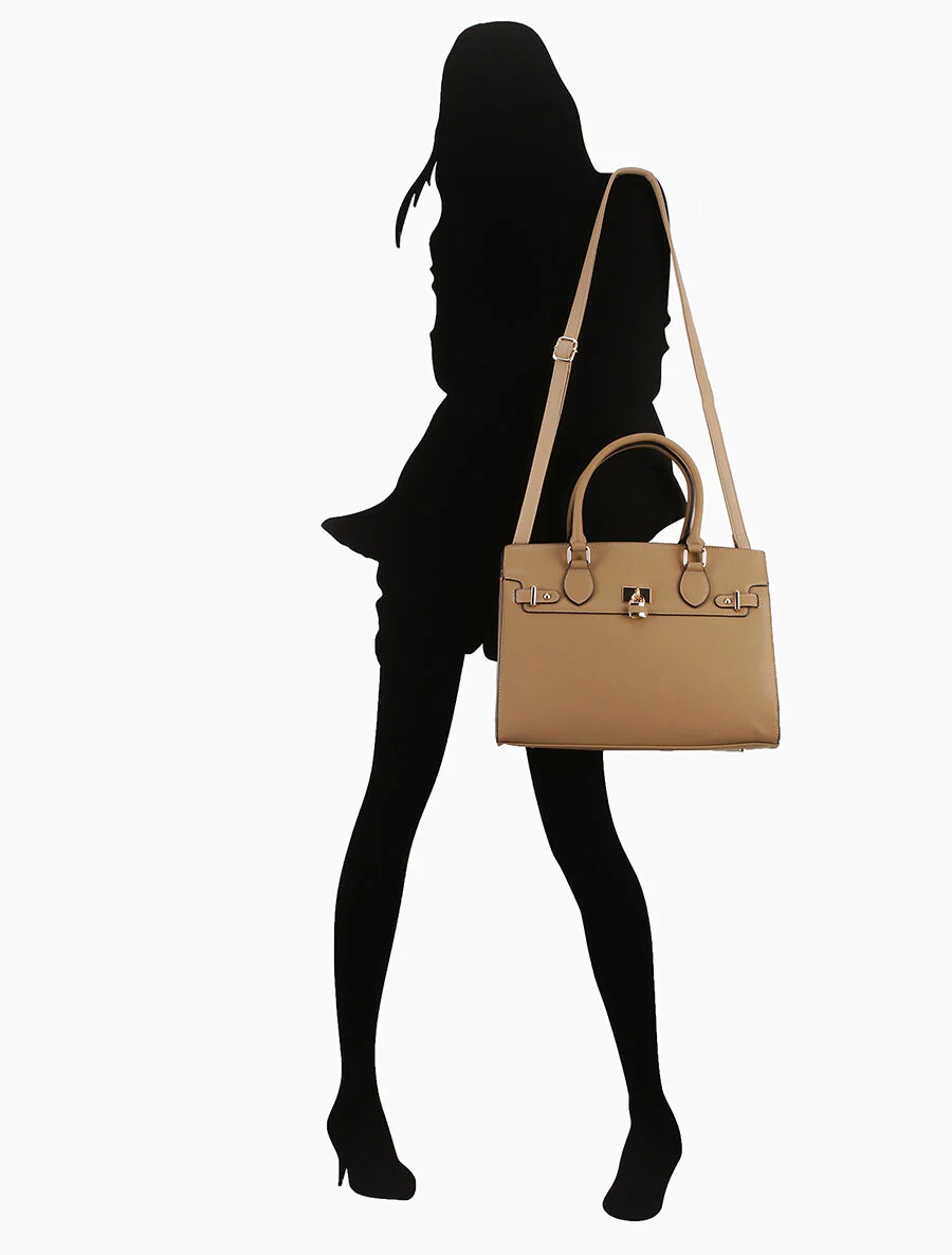 Sac cabas Caroline - Taupe - Image 5