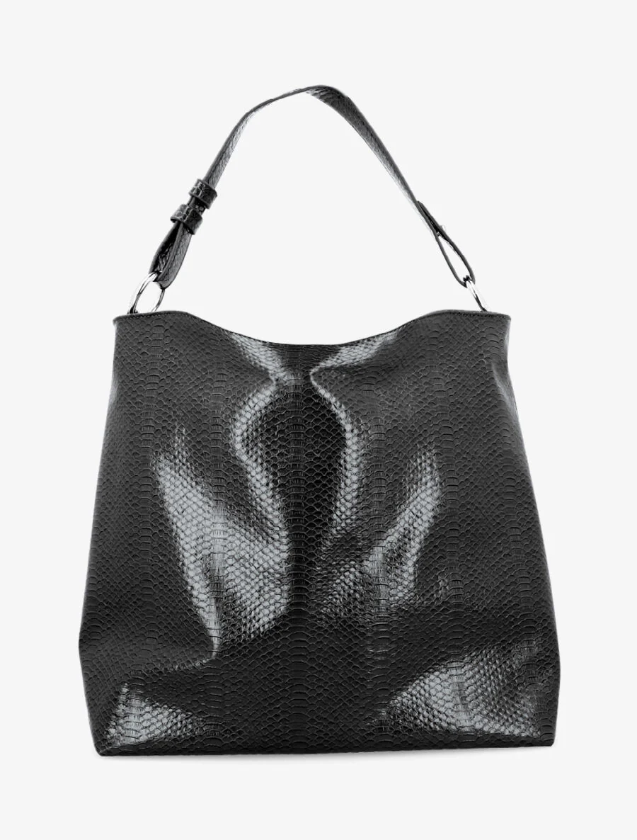 Sac cabas Charlène - Noir - Image 3
