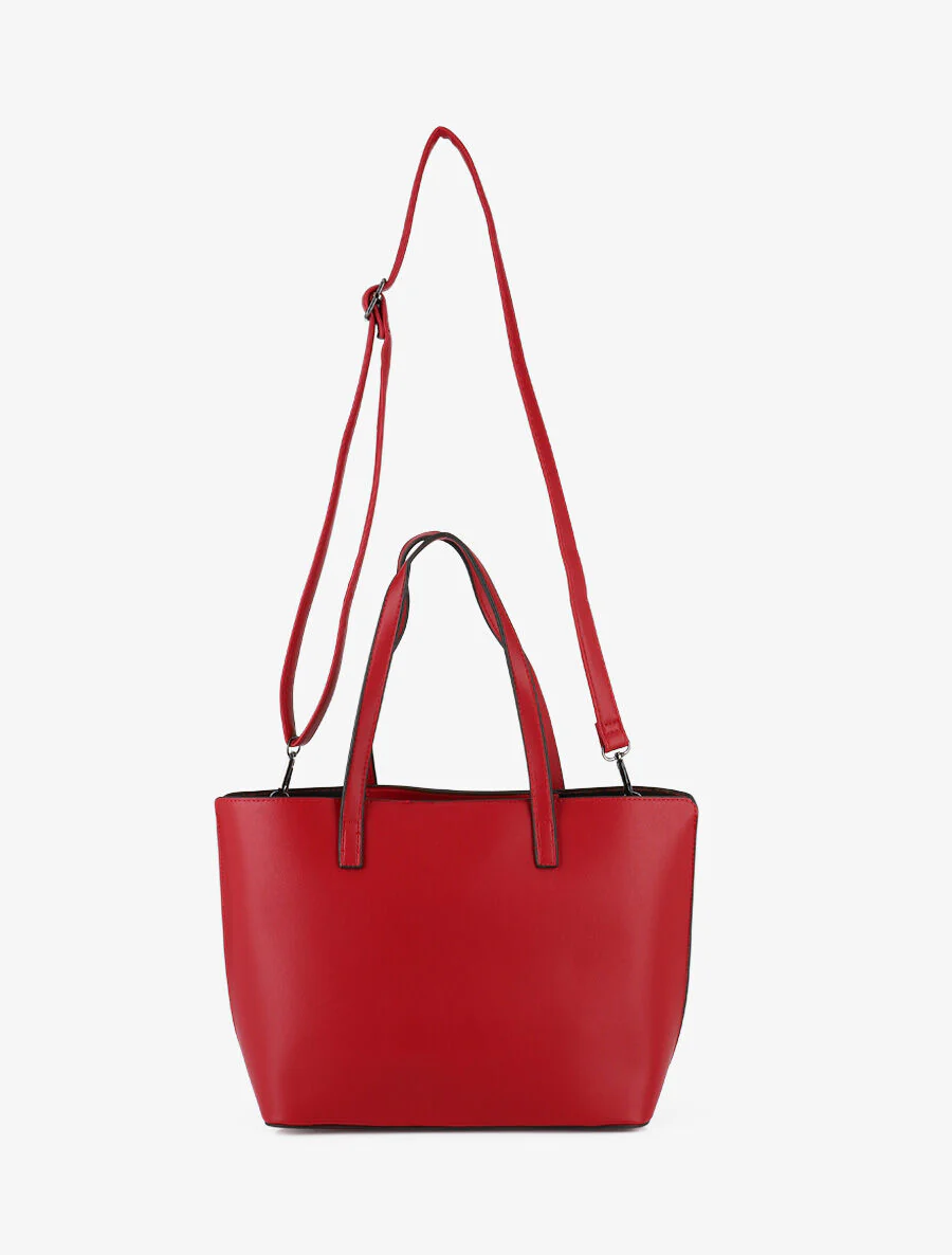 Sac cabas Eléanor - Rouge - Image 3