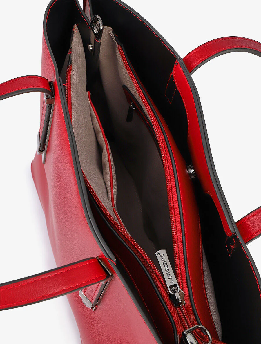 Sac cabas Eléanor - Rouge - Image 4