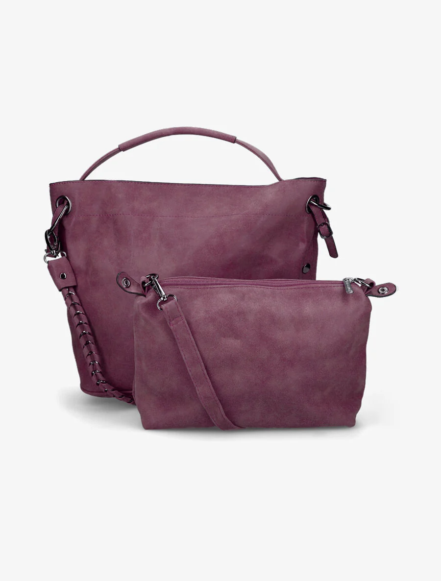 Sac cabas Elena - Bordeaux - Image 2