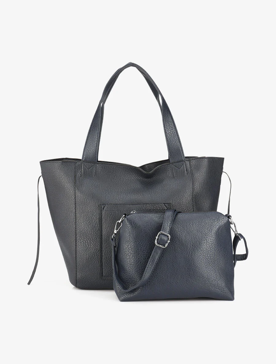 Sac cabas et pochette Julienne - Marine - Image 5