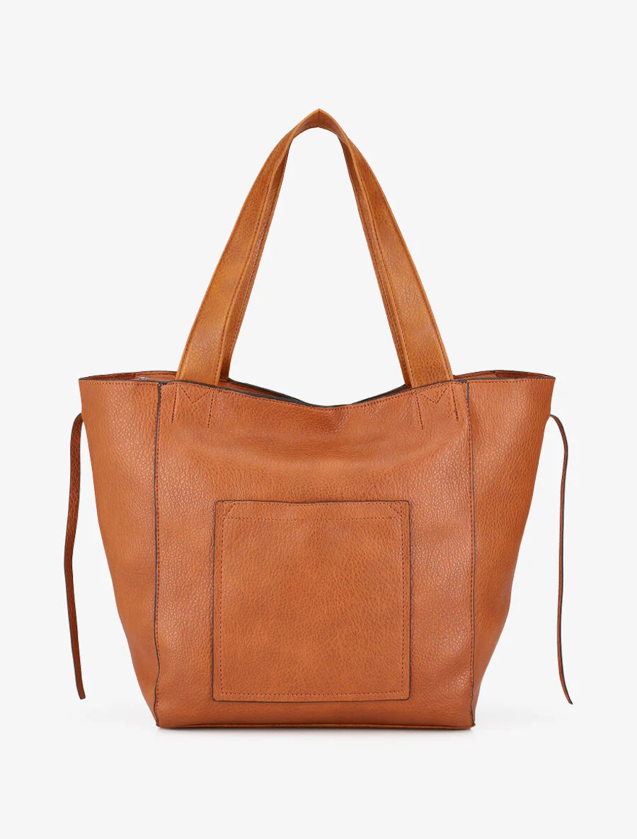 Sac cabas et pochette Julienne - Camel