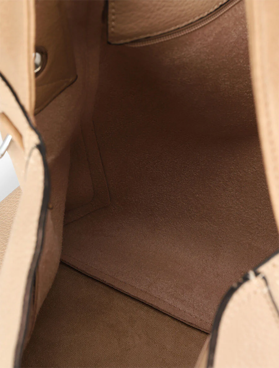Sac cabas et pochette Saïma - Taupe - Image 4