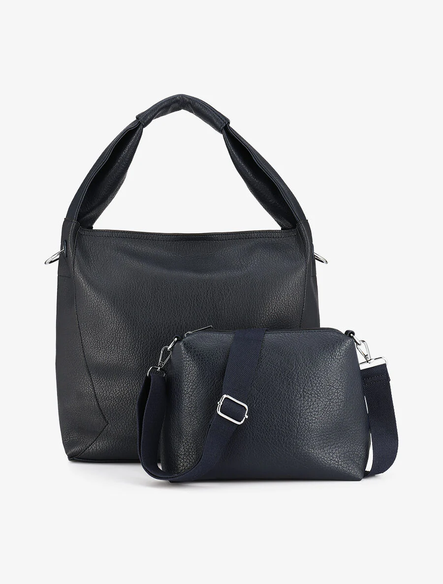 Sac cabas et pochette Saïma - Marine - Image 5