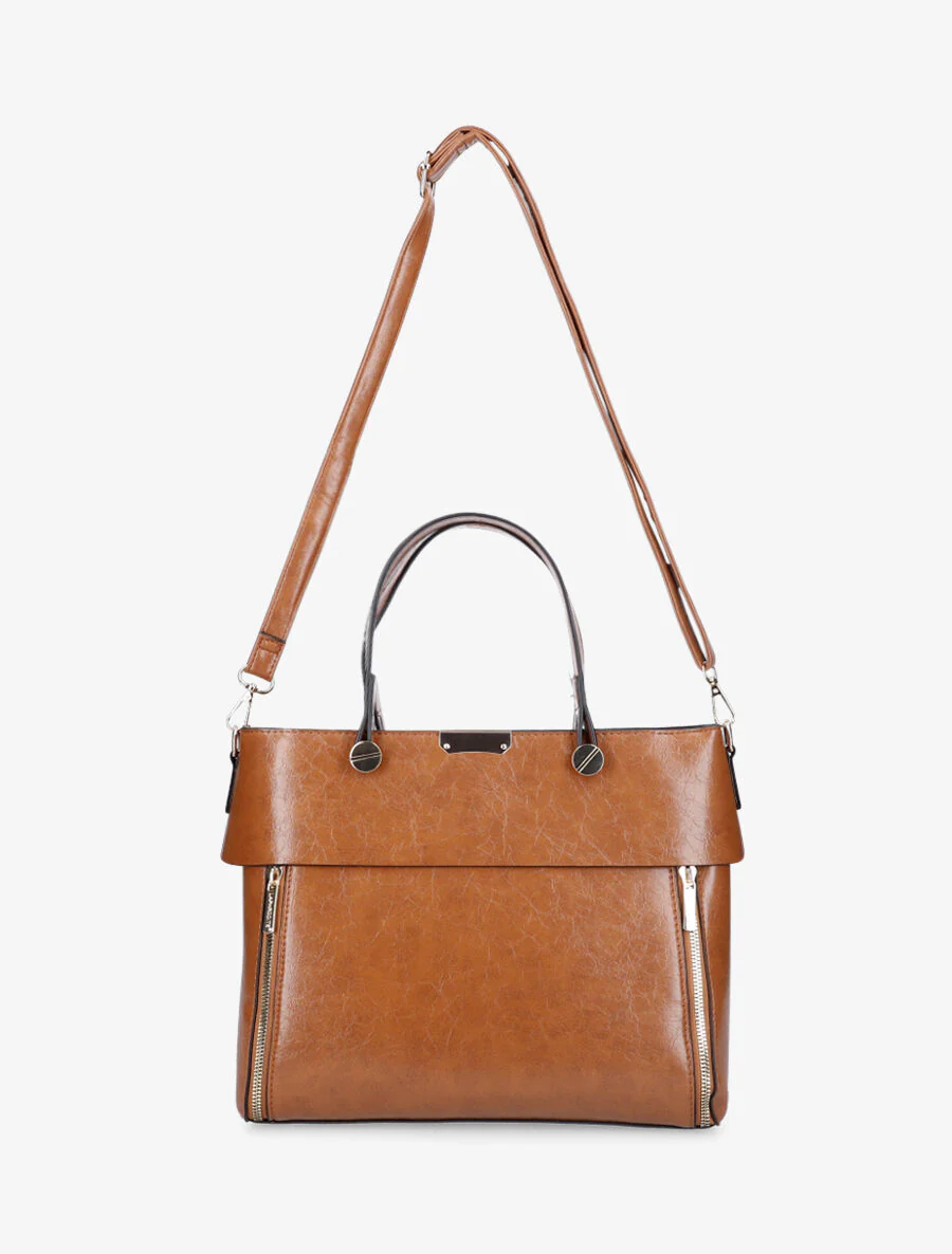 Sac cabas Frankie - Camel - Image 3