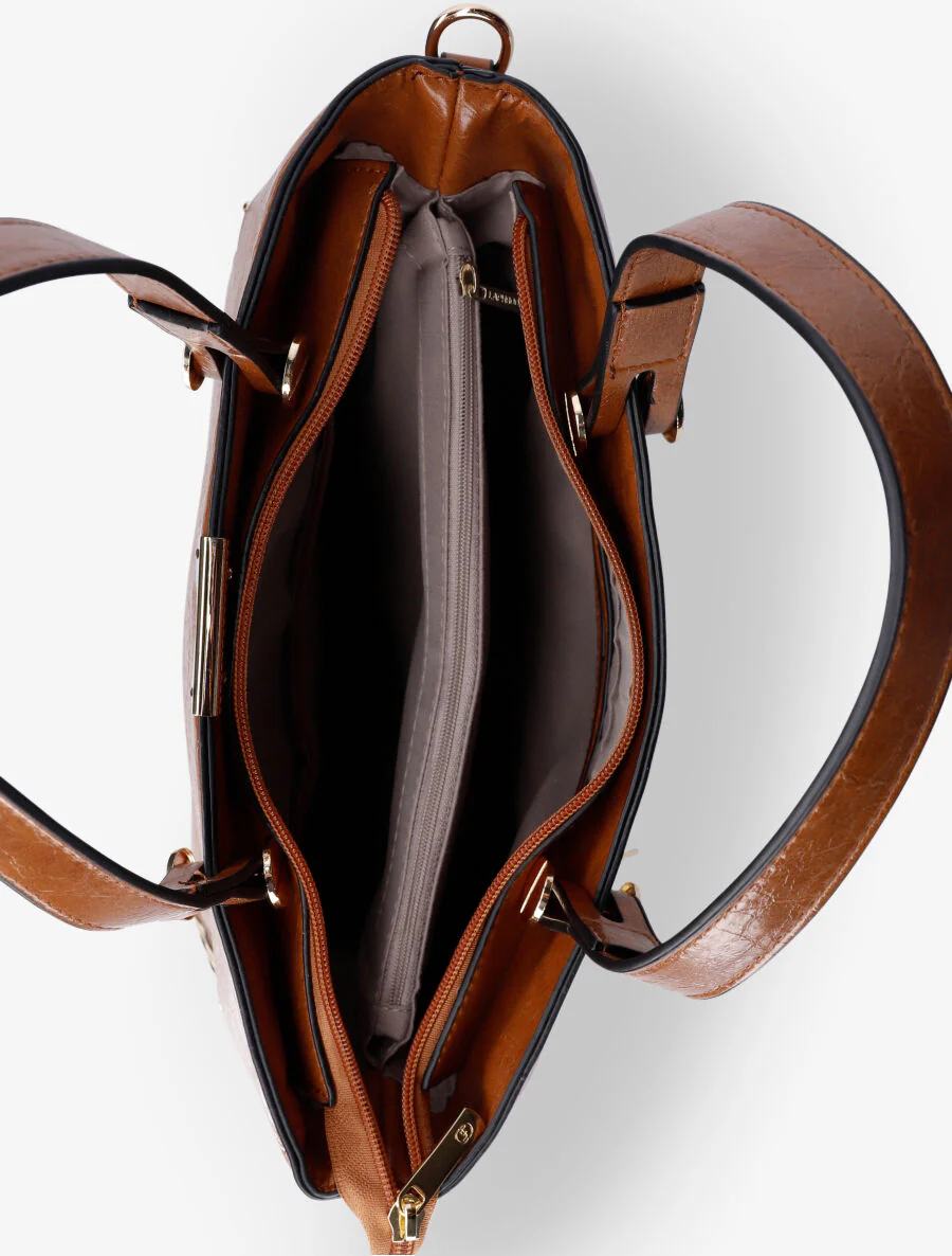Sac cabas Frankie - Camel - Image 4