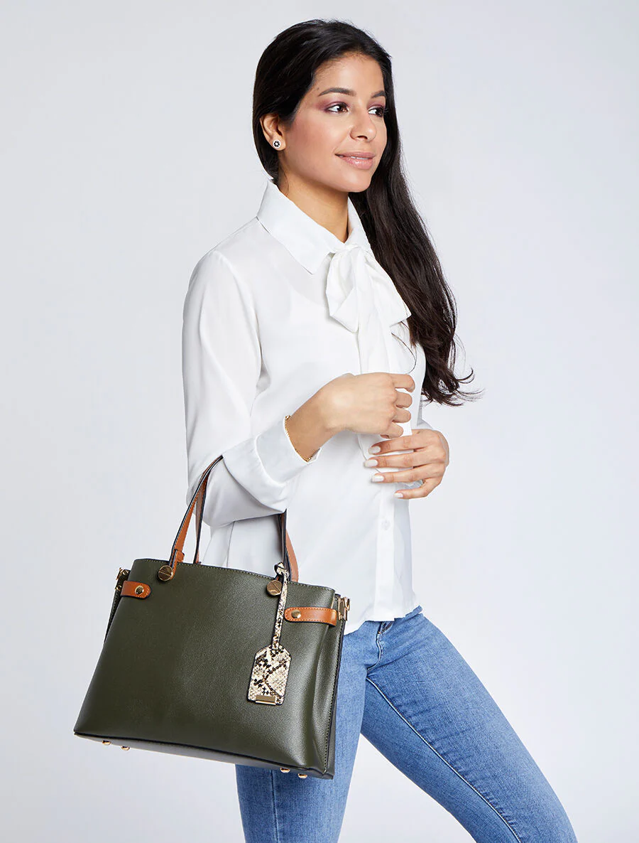 Sac cabas Jeanne - Kaki - Image 4