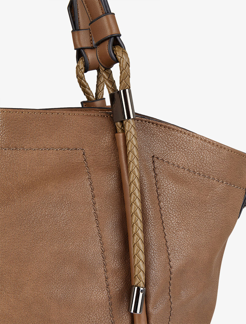 Sac cabas Marlène - Taupe - Image 4