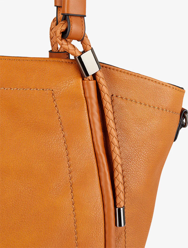 Sac cabas Marlène - Camel - Image 4