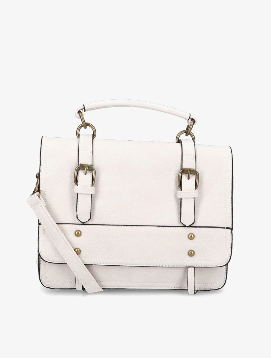 Sac cartable Bobbie - Écru