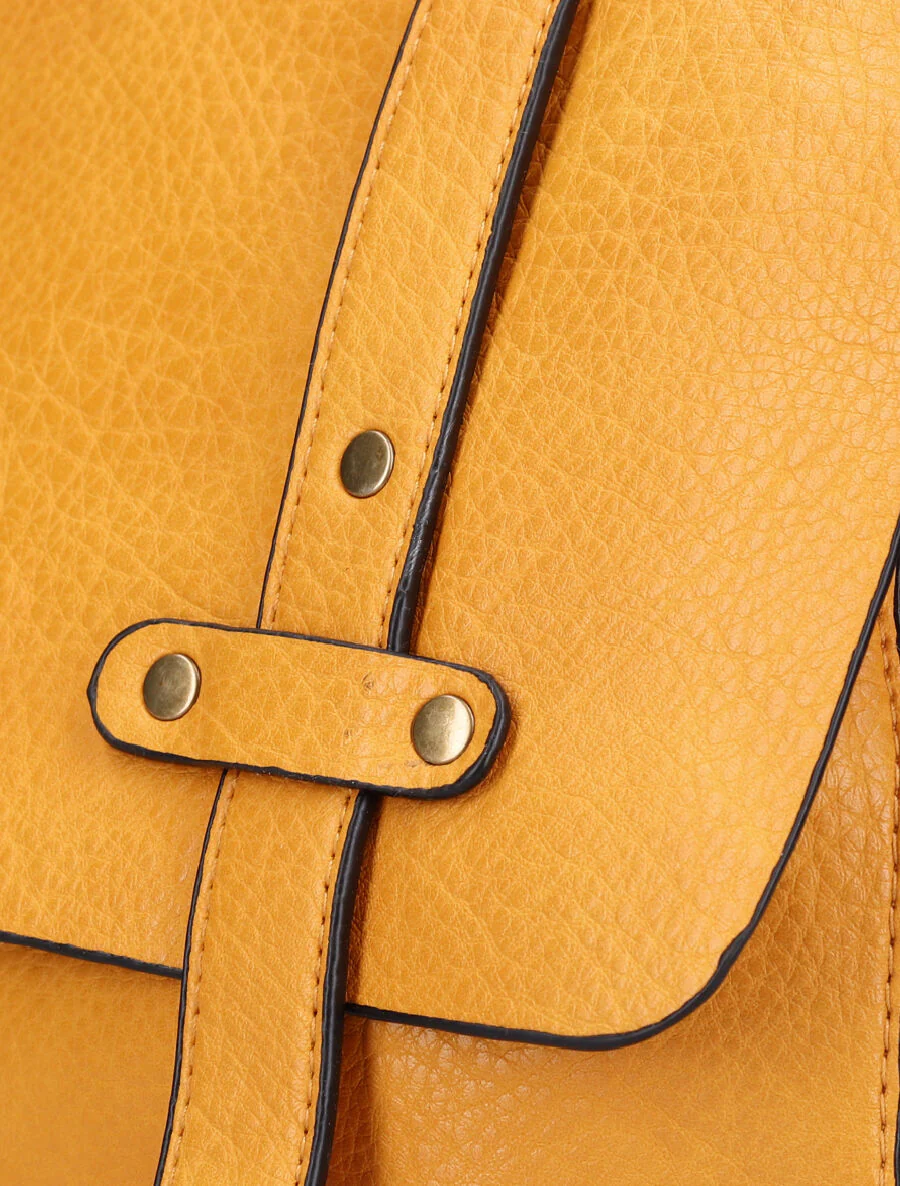 Sac cartable Magda - Moutarde - Image 4