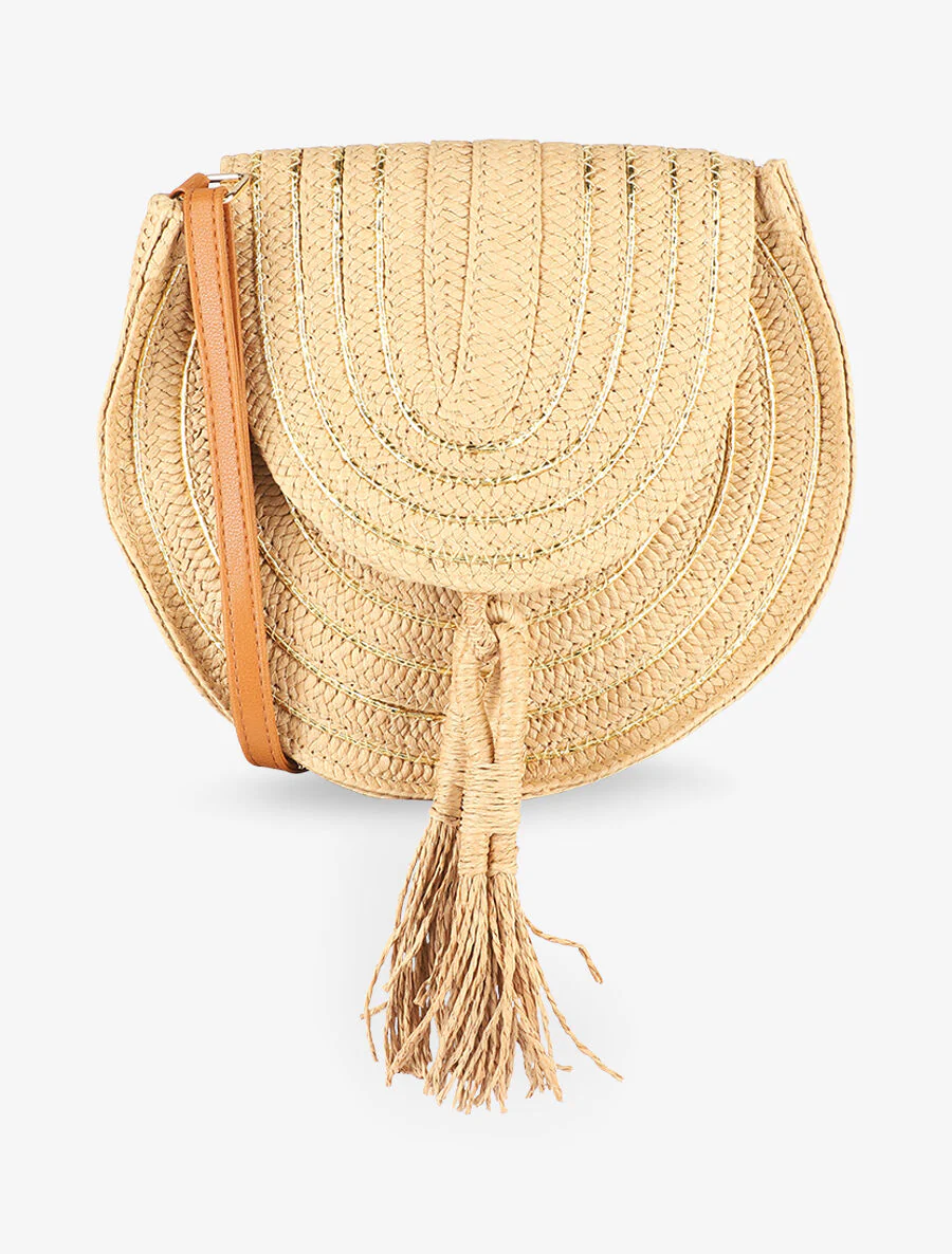 Sac rond Joanna - Beige foncé