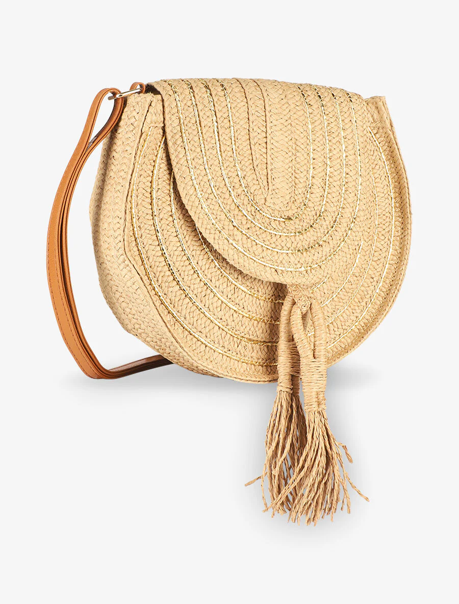 Sac rond Joanna - Beige foncé - Image 3