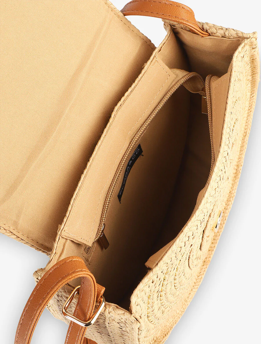 Sac rond Joanna - Beige foncé - Image 4