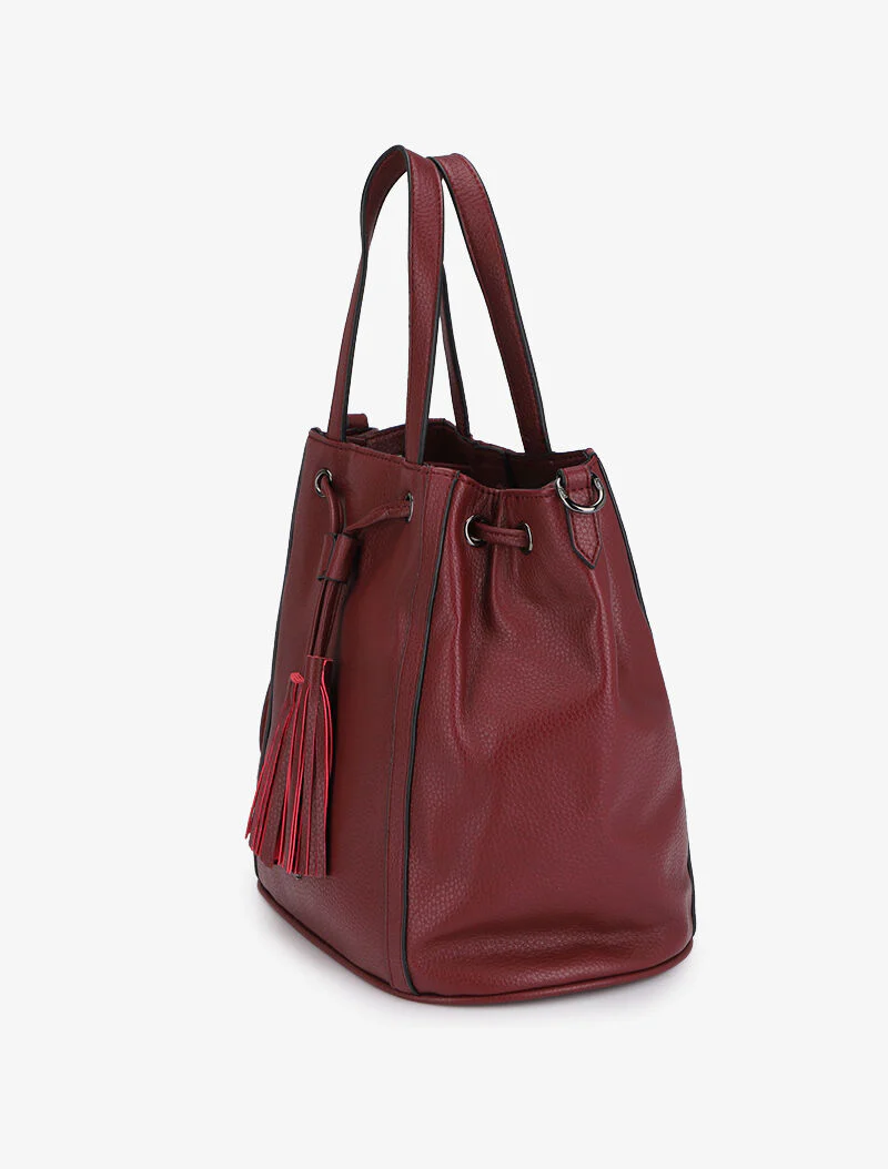 Sac seau Estrella - Bordeaux - Image 2