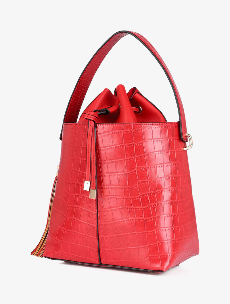 Sac seau Petra - Rouge - Image 2