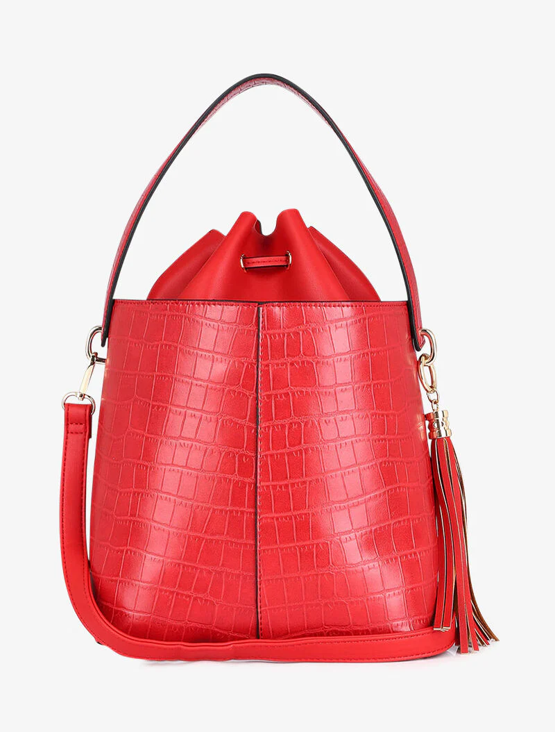 Sac seau Petra - Rouge - Image 3