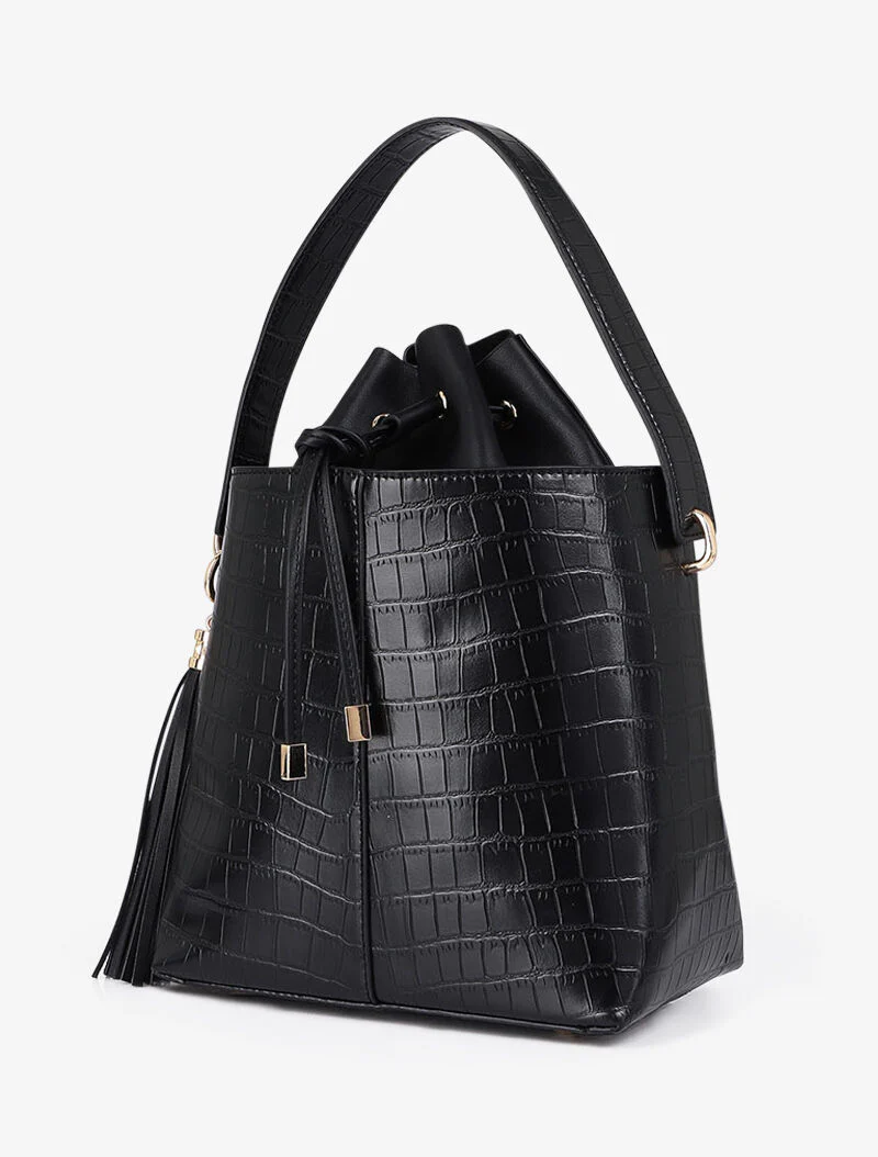 Sac seau Petra - Noir - Image 2