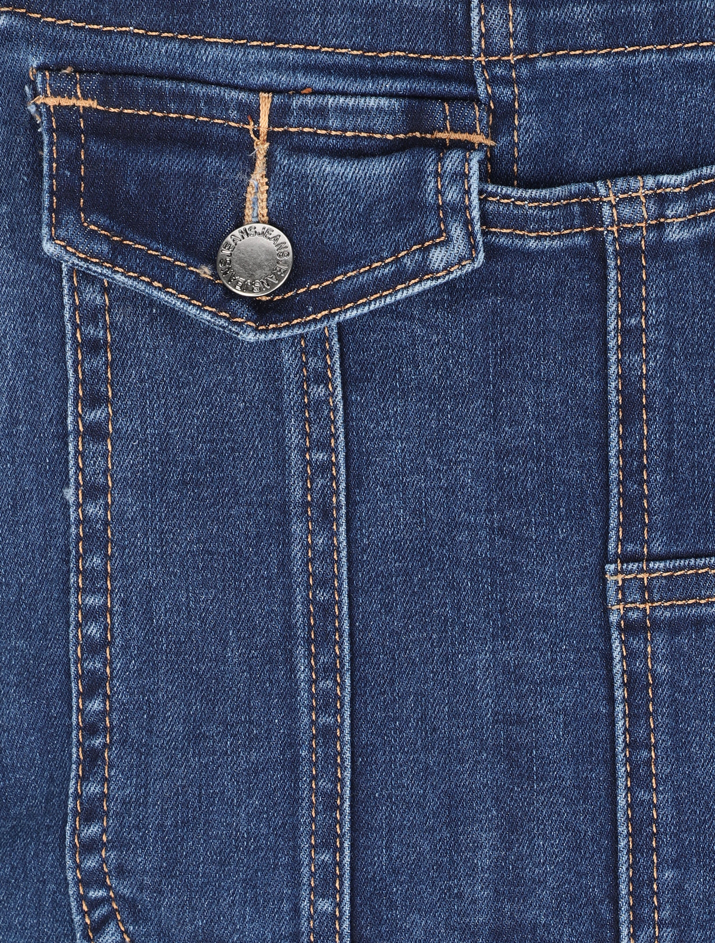 Salopette en jean skinny - Bleu - Image 4