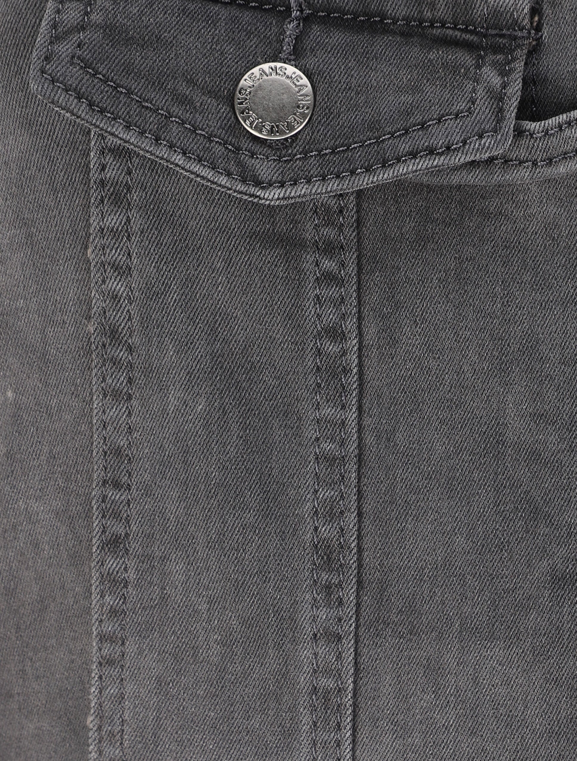 Salopette en jean skinny - Gris - Image 3