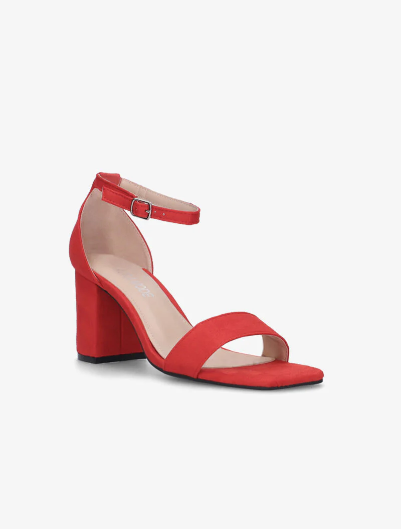 Sandales à bouts carrés - rouge - Image 4