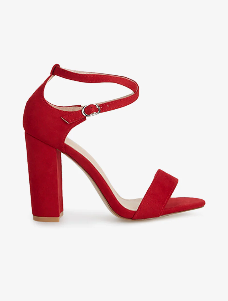 Sandales à bride croisée - rouge